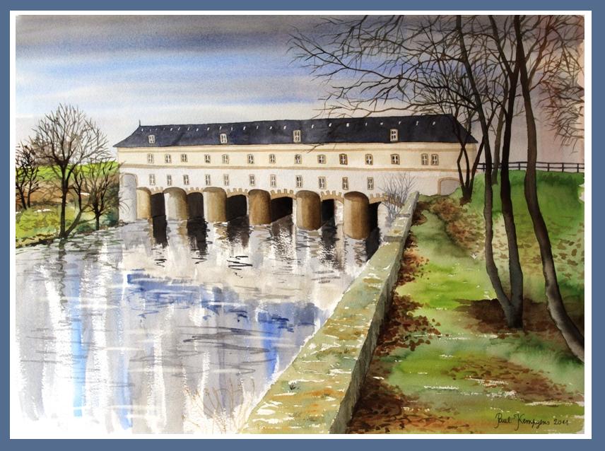 Aquarelle Ecluse de Thionville