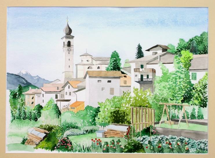 Aquarelle "Grumes"