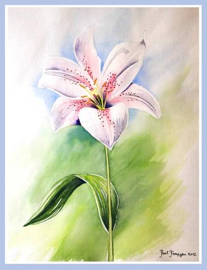 Aquarelle "Lys"