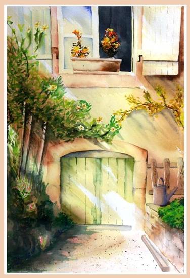 Aquarelle "La Maison du Boulanger"