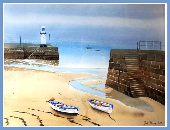 Aquarelle "Mare basse"