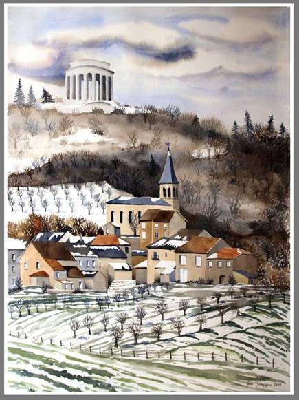 Montsec, aquarelle