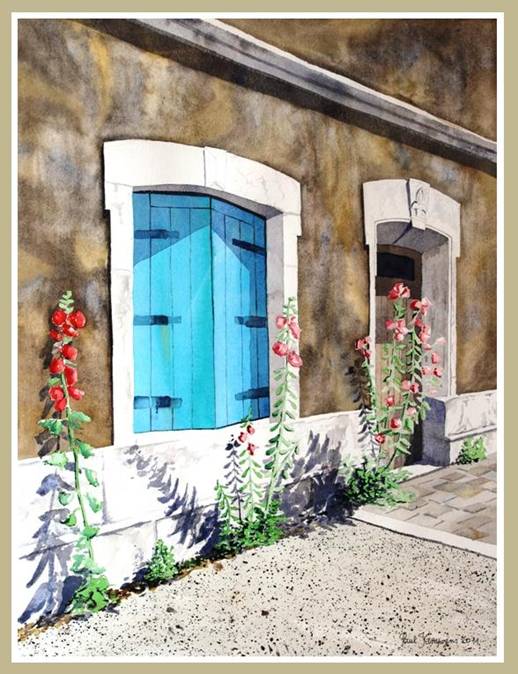 Aquarelle "Mornac-sur-Seudre"