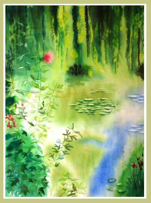 Aquarelle "Nnuphars"